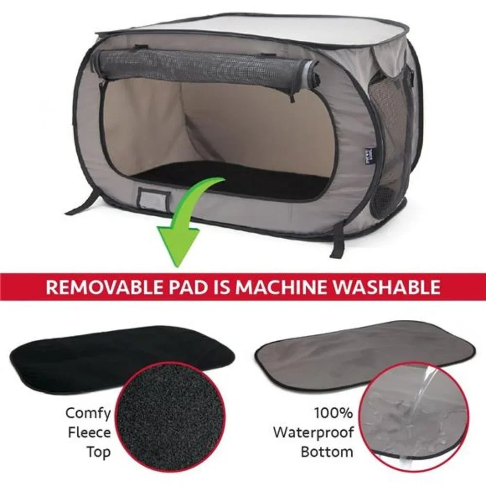 Large Pop Open Kennel, Portable Cat Cage Kennel, Waterproof Pet bed, Carrier